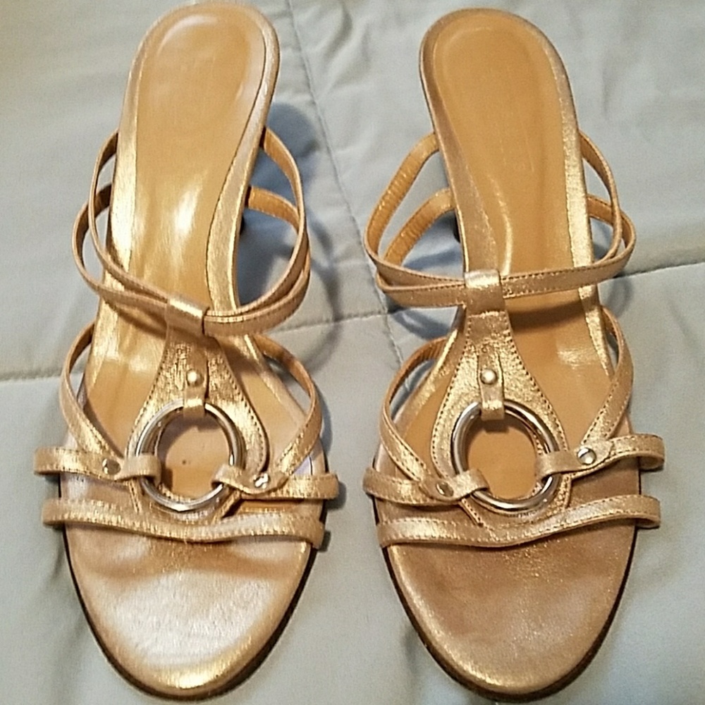 Bronze dress sandals